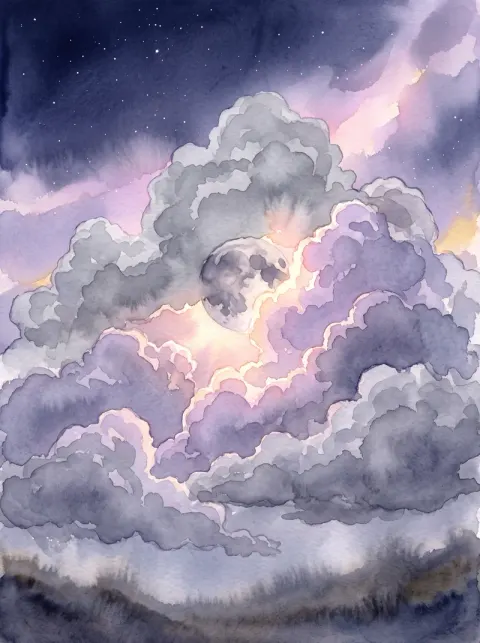 Carta 6 do baralho cigano, as Nuvens