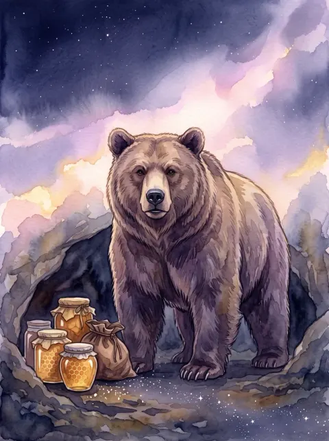 Carta 15 do baralho cigano, o Urso